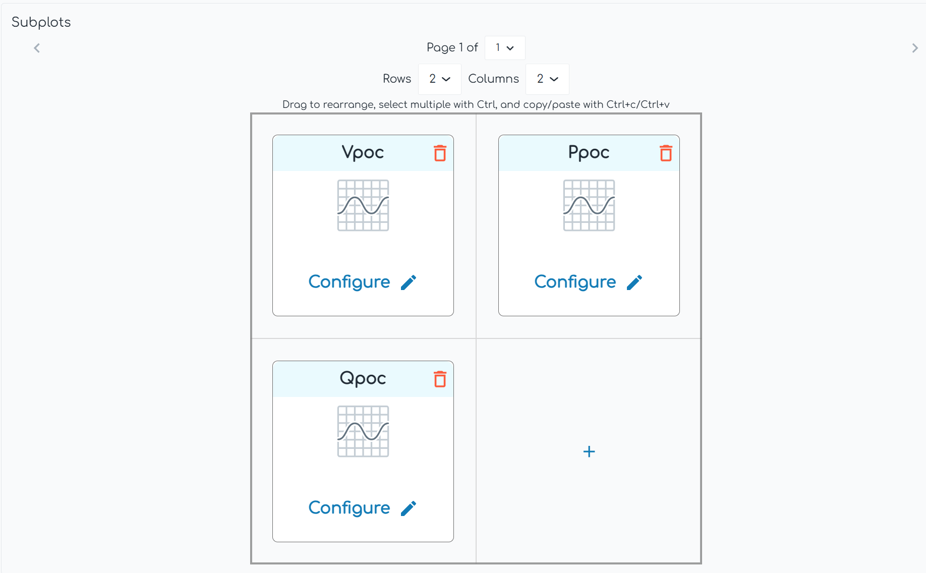 example screenshot of configured subplots in Plot Node