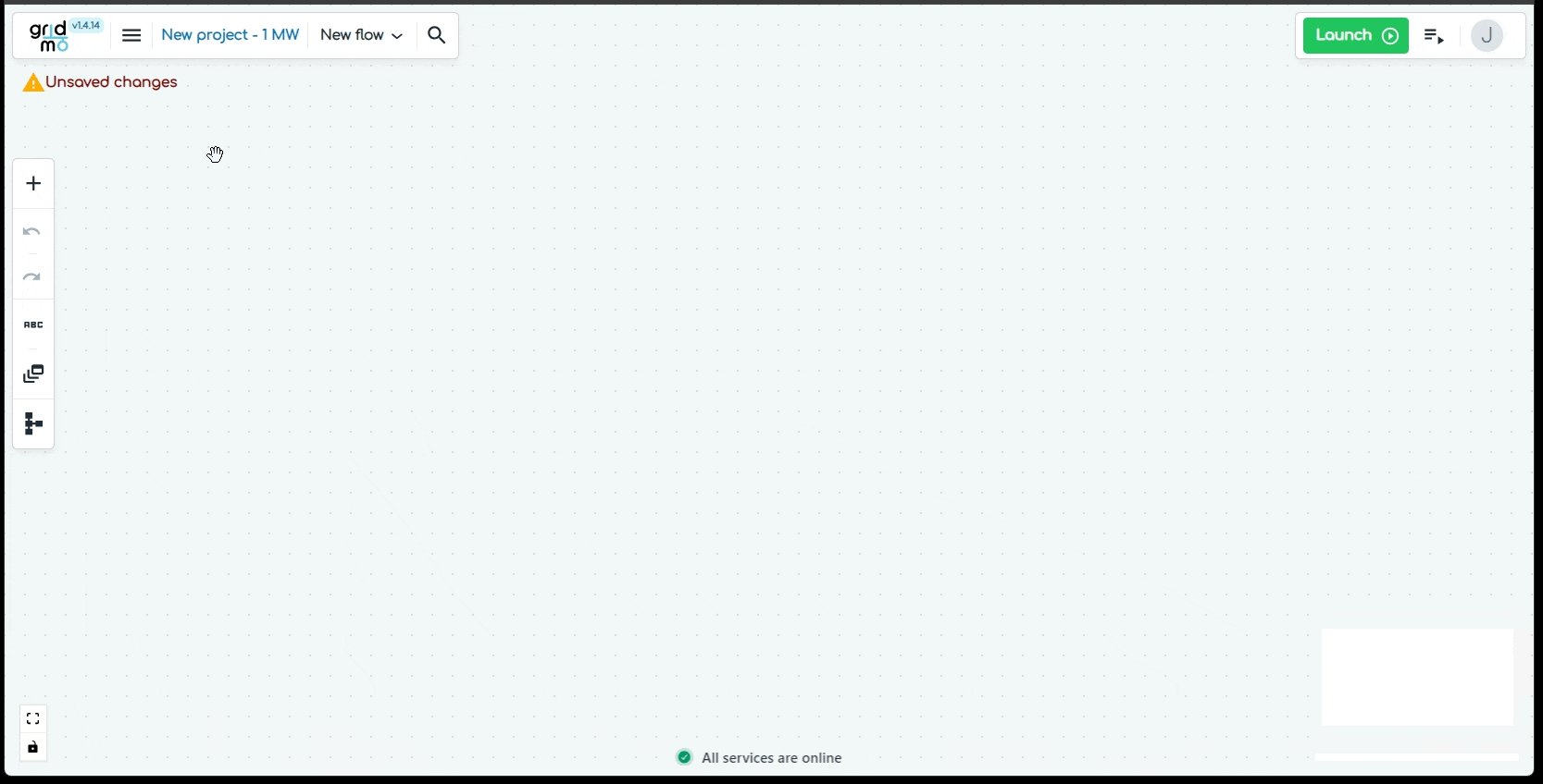 screen recording of uploading, configuring and launching a simulation