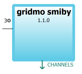 screenshot of the gridmo smiby block in PSCAD